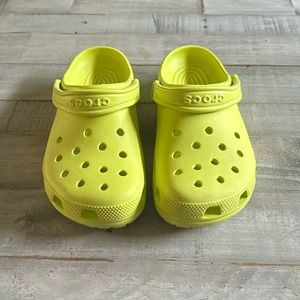 Lime green crocs only worn once or twice men’s 6 women’s 8